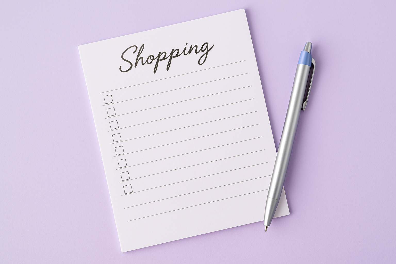 6. Realiza una lista de compras efectiva